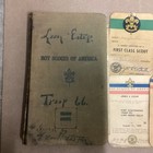 Vtg Boy Scouts Items 1920-1960 Handbook And Certificate Cards