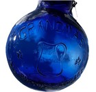 Vintage Cobalt Blue Glass Very Rare Grandma s All Purpose Storage  Hand Crafted