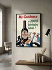 Vintage Guinness Poster Wall Art Print 200th Birthday Retro Beer Gilroy Decor