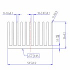 200 50 30mm Anodized Aluminium Heat Sink For Power Transistor Cpu Led Heatsink