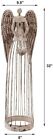Antiqued Metal Garden Angel Statue  Angel Yard Art Decor Lawn Patio 32 h