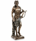 Apollo Phoebus God With Lyre Statue  25cm 10   Greek Mythology  Cold Cast Bronze