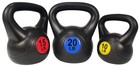 Wide Grip Kettlebell Exercise Fitness Weight Set 3pc 10lb 15lb 20lb Kettlebells
