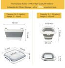 2 Pcs   9l 5l  Collapsible Basin Bucket-collapsible Tub Portable Sink