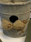 Vtg Rustic Trash To Treasure Bird House From  old Pal  Minnow Bait Bucket  Nice 