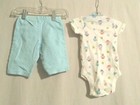 0-3 Month Gerber Girl 0wl Bodysuit   Garanimal Blue With White Polka Dot Pants