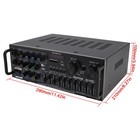 2500w Peak Stereo Hifi Power Amplifier Bluetooth5 4 Karaoke Fm Usb Eq Mixer 110v