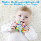 Montessori Baby Teething Toy - Sensory Rattle For 0-12 Months