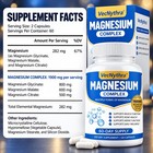 120 Capsules Triple Magnesium Complex Capsules 1900mg  Glycinate Malate Citrate
