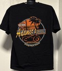 Harley Davidson Shirt Large L Orange Park Florida Palm Trees Black