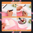 2pcs Self-stick White Faux Fur Fabric Strips For Diy Decor 1 18x70 8 Inch