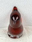 Royal Cardinal Terra Studios Signed Leo Ward 1998 Glass Cardinal Bird Figurine