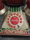 Vintage Coca-cola Landline Telephone W a  stained Glass  Or  tiffany  Style Base