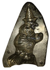 Half Antique Vtg German Halloween Witch Broomstick Chocolate Mold Anton Reiche 