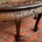 Vintage Hand-carved Asian Coffee Table     Mid-century Chinese Export Style