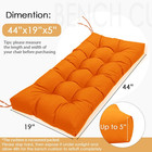 Outdoor Bench Cushion  Waterproof Wicker Chair Cushion  Thick Patio Replacement