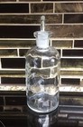 Antique Tcw Co  Dil Acid Nitric Hn03 Glass Apothecary Bottle With Stopper