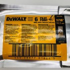Dewalt Dw1928b Drill Bits 7 16  Pilot Point Tip High Speed For Metal Or Wood 6pk
