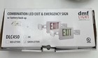 Dlc450g Combination Led Exit And Emergency Sign W  Battery Back Up Green Letters