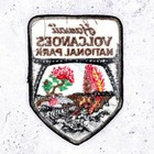 Vintage Hawaii Volcanoes National Park Patch     80s Travel Souvenir     Iron-on Nos