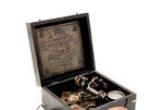 Nautical Compass Sextant Vintage   Ship s Instruments With Wooden Box