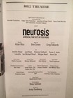 Neurosis Playbill Book Off Broadway New York September 2018 