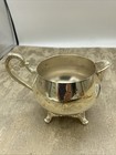 Vintage Oneida Silver Plate Footed Creamer Usa 3    Diameter 3    Tall