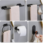 4 Piece  Bath Accessories Bathroom Hardware Set Towel Bar Set - Matte Black