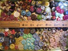 Large Lot Fantastic Buttons Flecks  Patterns  Swirls  Spirals  180   Count   6sh