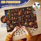 500 Piece Puzzles For Adults vintage Library Cat Jigsaw Puzzles 500 Pieces      