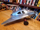 Very Nice Vintage Unusual French Tin  Wind Up  Futuristic Airplane