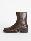 Brown Our Legacy Leather Mid-calf Boots Chelsea Minimal Premium Short Boot