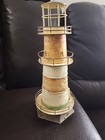 Vintage 12 Inch Metal   Tin Tea Light Candle Holder Lighthouse