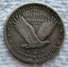 1924-d 25c Standing Liberty Quarter Rare Key Date Full Weak Date Vf