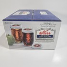 Vintage Kerr Decorated Jam   Jelly Jars Glass Kitchen 12oz Set Of 12 Canning New