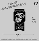 X2 Usmc United States Marine Corps Usa Banner Custom Military Decal Sticker Cool