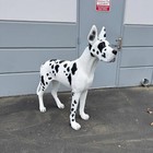 Great Dane Dog Life Size Resin Statue Animal Theme Home Decor Prop Display
