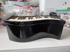 Vintage Piano Keyboard Trinket Box Black And Ivory Made Of Wood