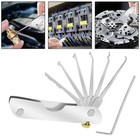 Hook And Pick Tool Kit 2 In 1 Portable Lock Picking Set Ergonomic Handle Akf