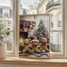 Gingerbread Print Christmas Wall Art Christmas Decor Winter Wall Art - No Frame