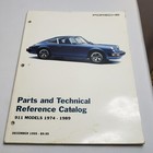 1974 - 1989 Porsche Parts And Technical Reference Catalog 911 Models