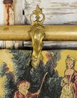 Set 20 Magnificent Huge Antique French Gilded Chateau Curtain Rings  19th C