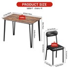 Dining Table Set For 4 With Upholstered Chairs Wood Kitchen Table Chairs Set Usa