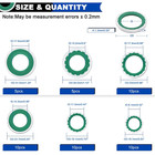 50pcs A c Compressor Bonded Seal Washers Assortment Kit - 6 Sizes   Air Conditio