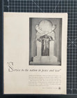 Bell Telephone System  service To Nation Peace   War  Vintage Print Ad 1942