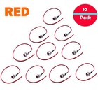10x Red 8mm 12v Led Indicator Lamp Warn Light Pilot Dash Panel Car Truck Boat St