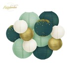 Nicrolandee Green Wedding Party Decorations 12 Piece Assortment  Forest 
