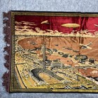 Vintage 1933 Chicago World s Fair Century Of Progress Tapestry Rug 43 X 25