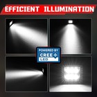 2pc 3  120w Cree Led Cube Work Light Bar Driving Flood Spot Pods Offroad Atv 4wd
