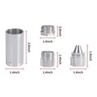For 1 375  x24 Cone Shaped Parts Aluminum Sealed End Cap For Truck Wheel Lug Nut